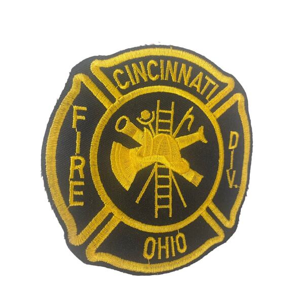 Cincinnati OHIO Fire Division FIRE Department Embroidered Patch Vintage NOS - Picture 7 of 8